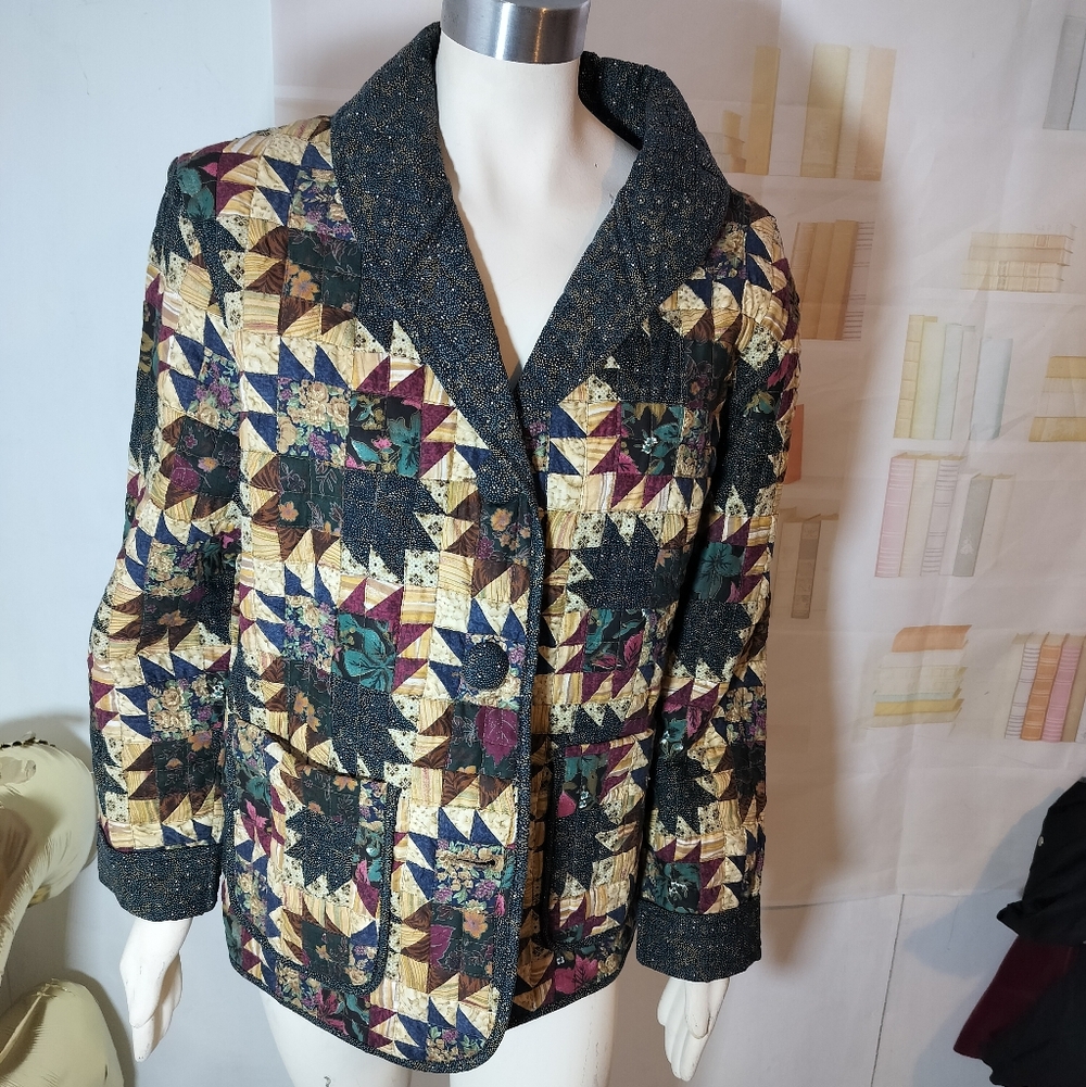 & Other Stories Multicolor Patchwork Blazer - image 1